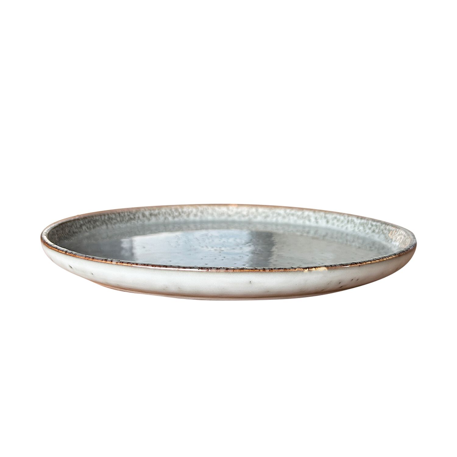 Set 6 Platos Redondo Ceramica 22 Cm Gris Linea Oslo image number 2.0