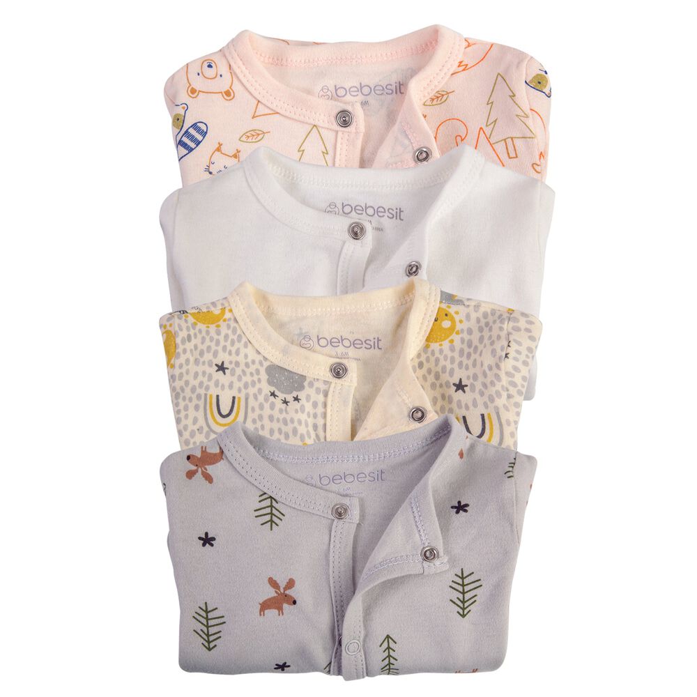 Pack De 4 Pijamas Bebés 0-3m image number 3.0