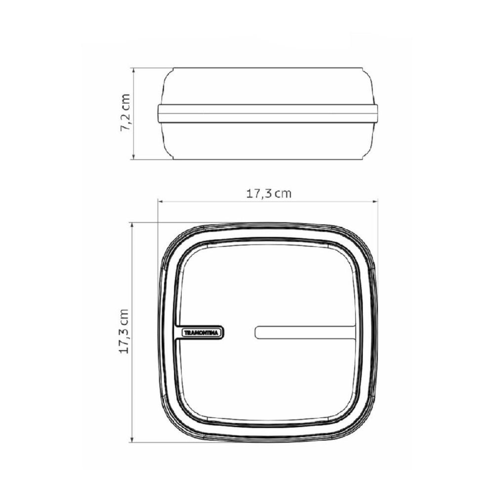 Contenedor Doble De Alimentos Tramontina 1.3 Litros Fiambres image number 3.0