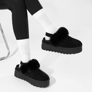 Zueco Tipo Pantufla Casual Mujer Moda Con Felpa Weide Sl26