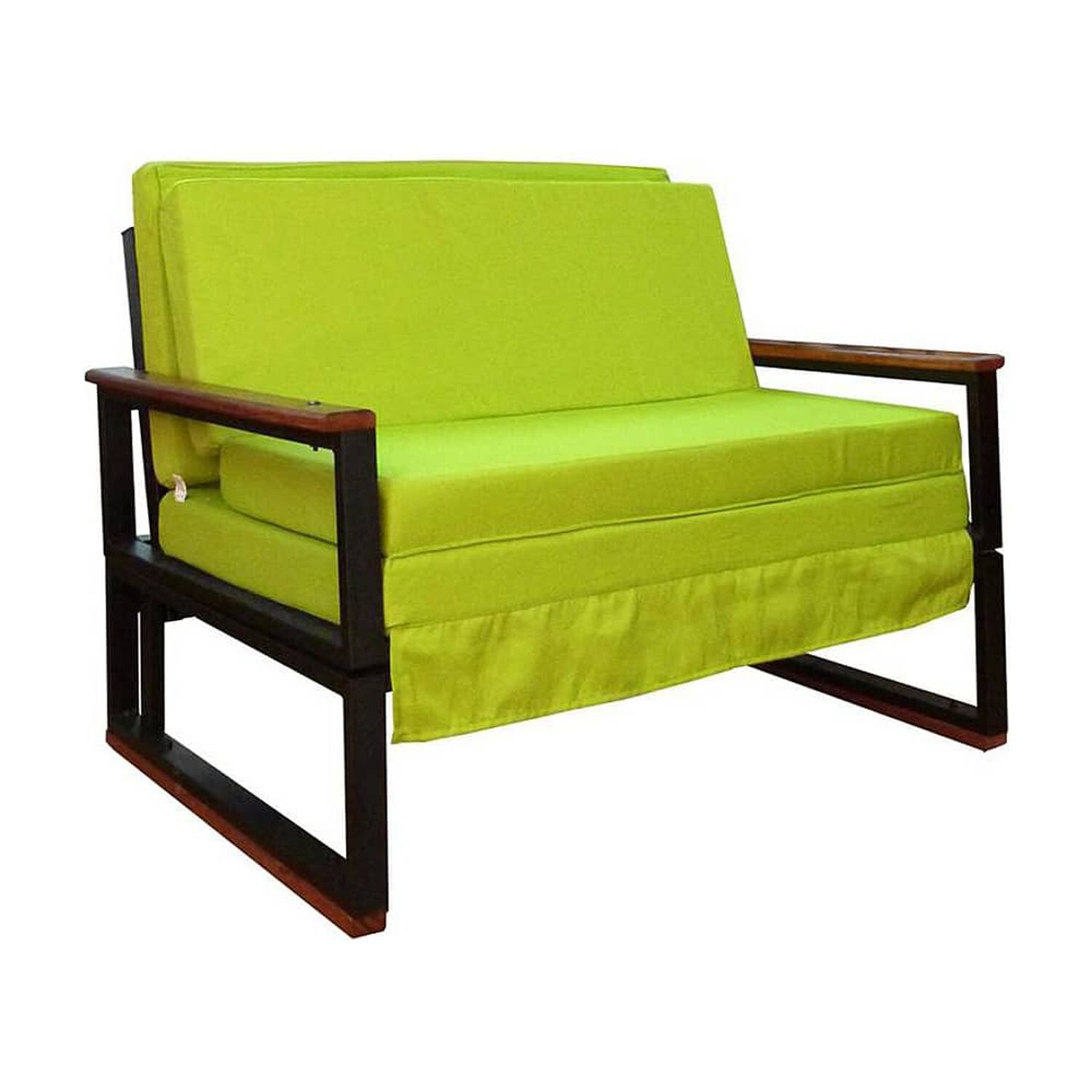 Futon Folk 1,5 Plaza "verde Pistacho" image number 0.0