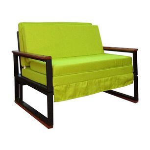 Futon Folk 1,5 Plaza "verde Pistacho"