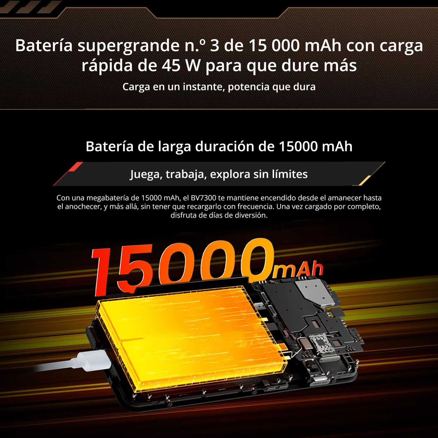 Blackview Bv7300 - Smartphone Rugged 6.67" 50 Mp + C&aacute;mara Nocturna, 15.000 Mah image number 8.0