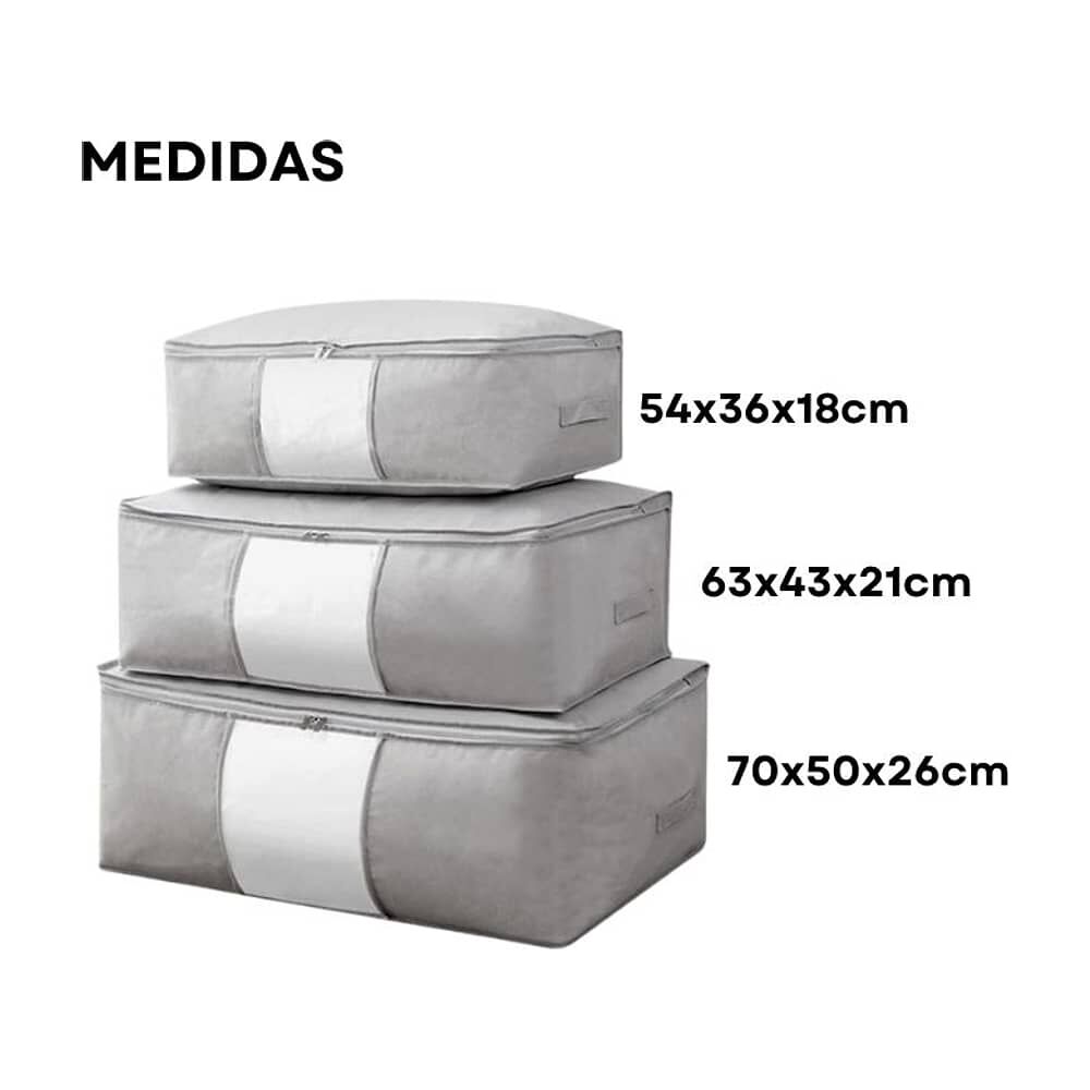 Set 3 Bolsas De Mano Equipaje Ropa Resistente image number 1.0