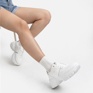 Zapatillas Blanco Casual Mujer Weide Sl05