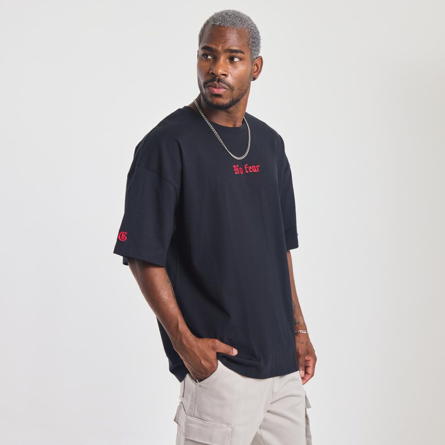 Polera Estampada Oversize Manga Corta Cuello Redondo Hombre Rolly Go image number 2.0