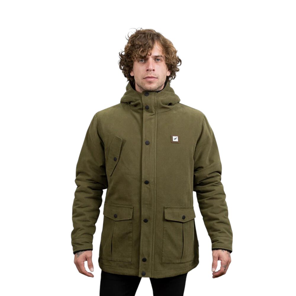 Chaqueta Canvas Reversible Woodstone V2 Verde Hombre Falcone image number 0.0