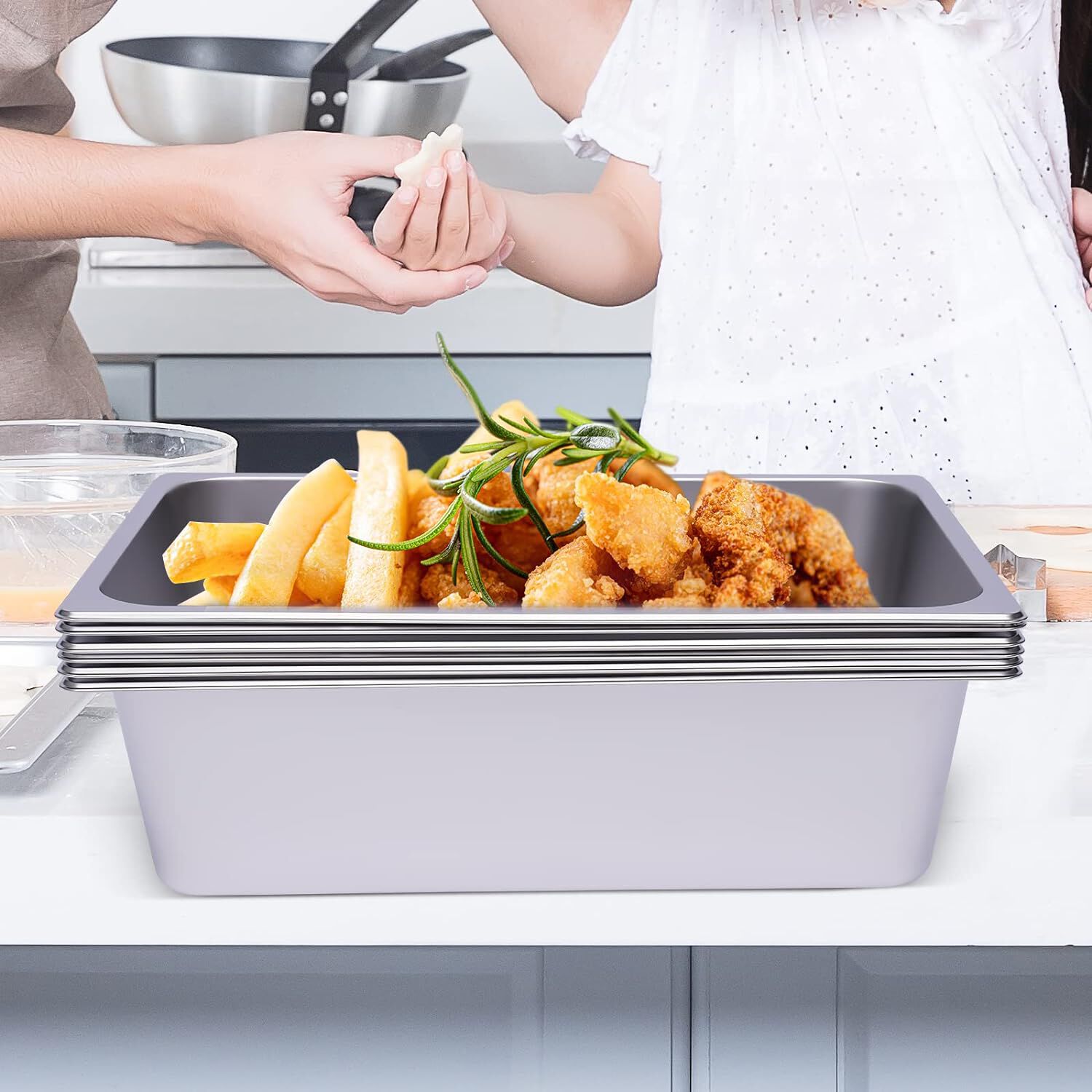 Contenedor Gastron&oacute;mico De Acero Para Cocina 33x27x15 Cm image number 4.0