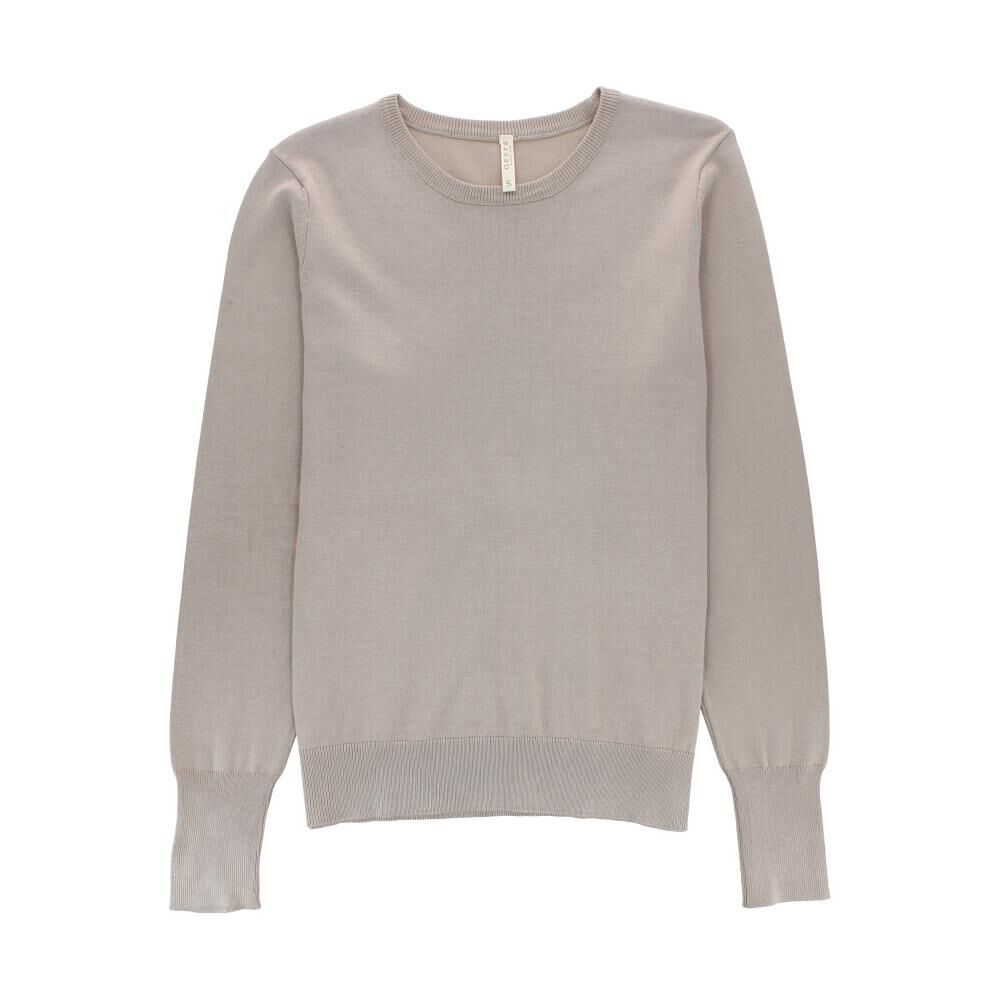 Sweater Liso Regular Cuello Redondo Mujer Geeps image number 0.0