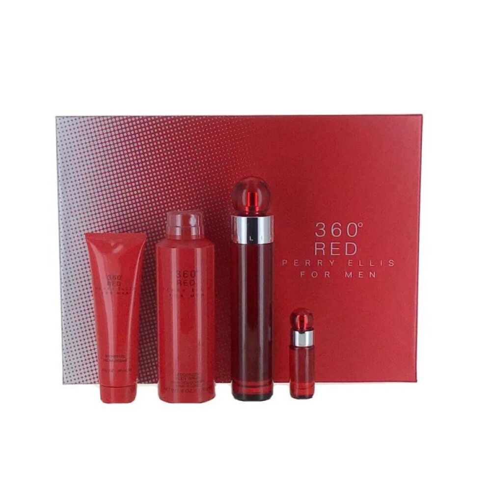 360 Red Edt 100ml + 7.5 Ml + Body Spray + Shower Gel image number 1.0