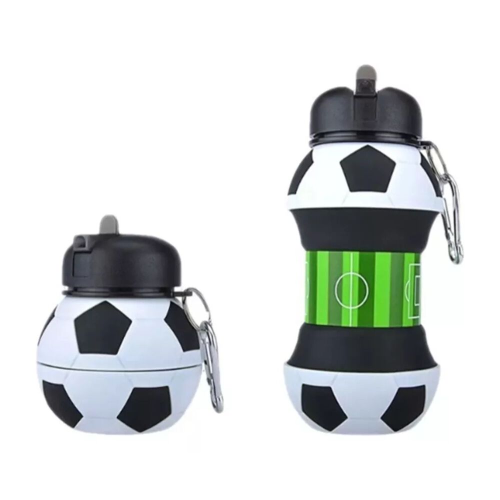 Botella De Agua Plegable 500ml Portatil Diseño Balon Futbol image number 1.0