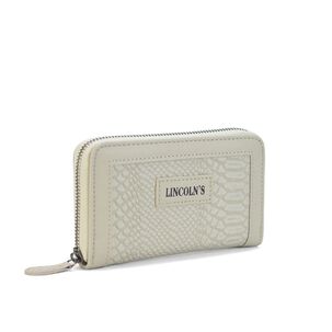 Billetera Mujer Madreselva Croco Cemento Lincoln's