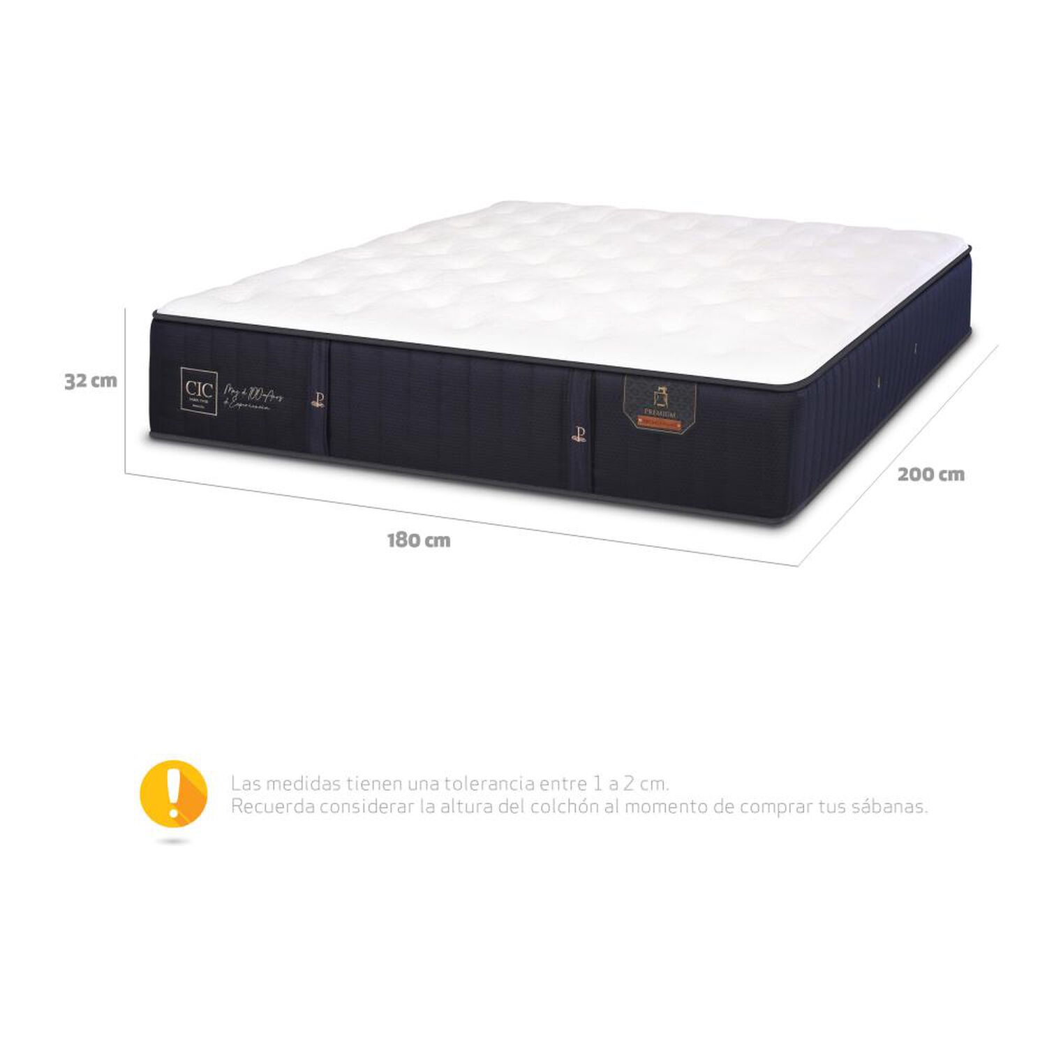 Colch&oacute;n Cic Premium / King / 200 Cm x 180 Cm image number 4.0