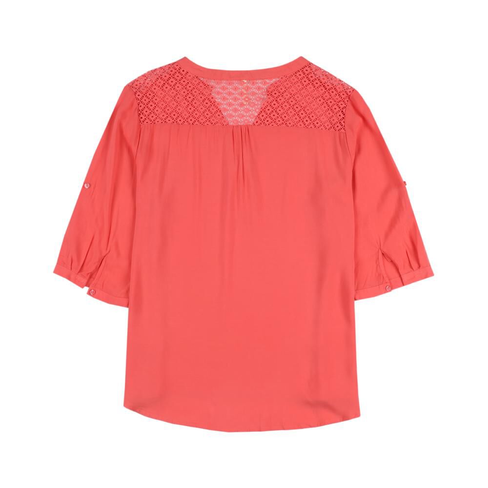 Blusa Manga Larga Roll Up Cuello V Mujer Geeps image number 1.0