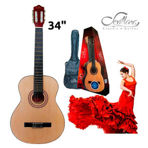 Sevillana Guitarra Clásica 34'' Sunberts + Funda