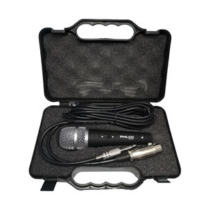 Microfono Profesional Dinamico Philco + Maletin Dm-18k