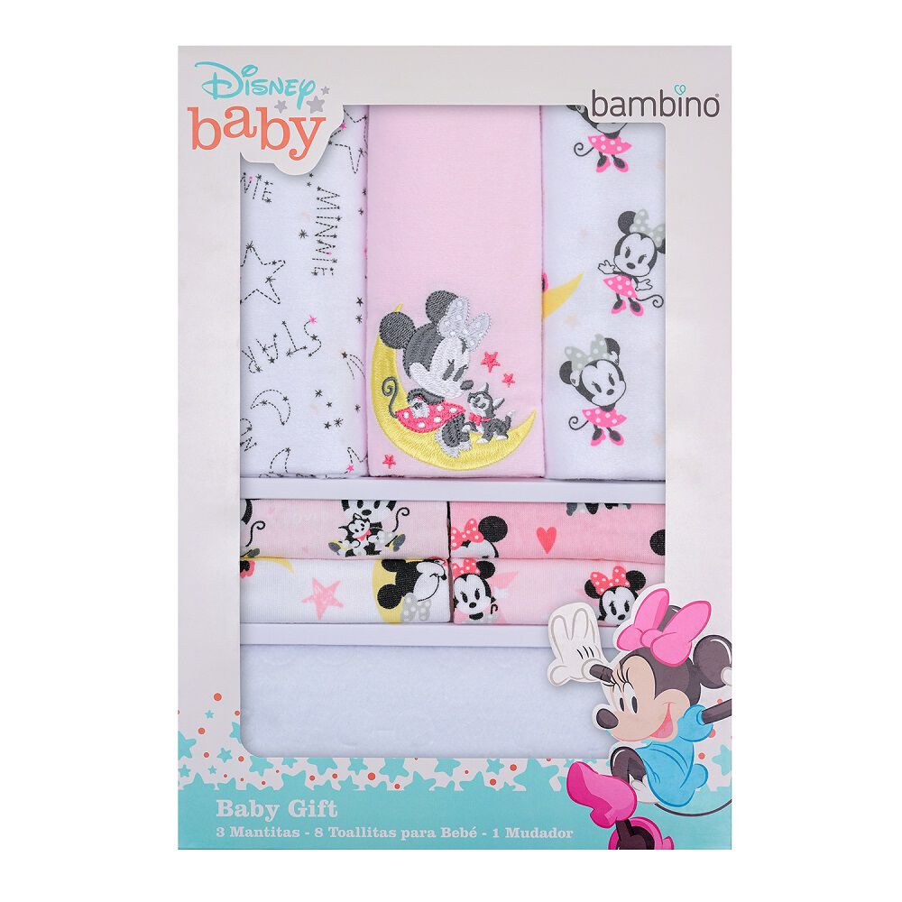 Set 12 Piezas Baby Gift Bambino Minnie Moon And Stars Rosado image number 1.0