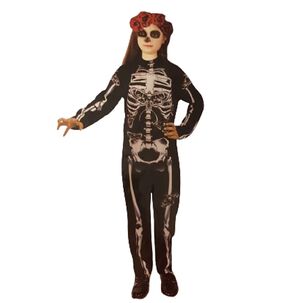 Disfraz De Esqueleto Huesos Infantil Cod:21237
