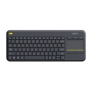 Logitech Teclado Inalámbrico Touchpad K400 Plus - Negro