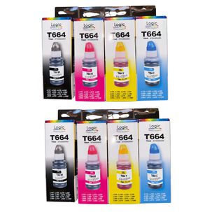 Pack X2 Tintas Compatibles Para T664 Modelos L120/l380