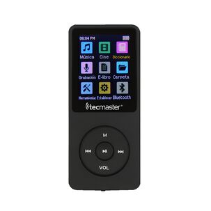 Reproductor Mp3 16gb Bluetooth 5.0 Tecmaster Tm-300523 Negro