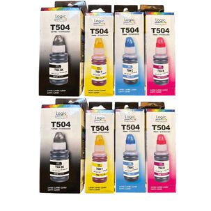 Pack X2 Tintas Compatibles Para T504 Modelos L-4150 L-4160