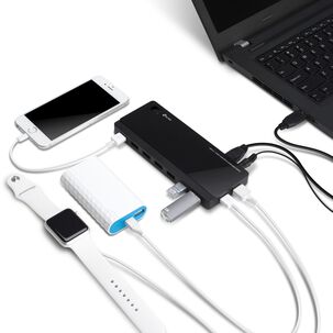 Hub 7 Puertos Usb 3.0 + 2 Puertos Cargadores (uh72