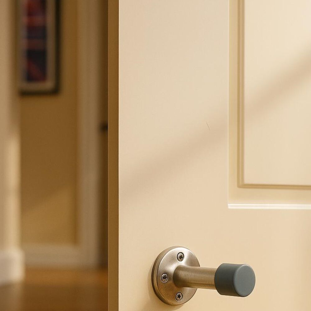 Tope Puerta Odis Recto A Muro - Plata image number 3.0