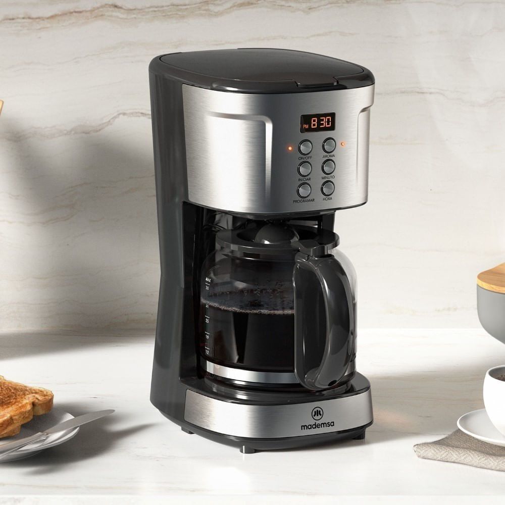 Cafetera El&eacute;ctrica Mademsa 1,5l Proglamable 900w Mcm30 image number 8.0
