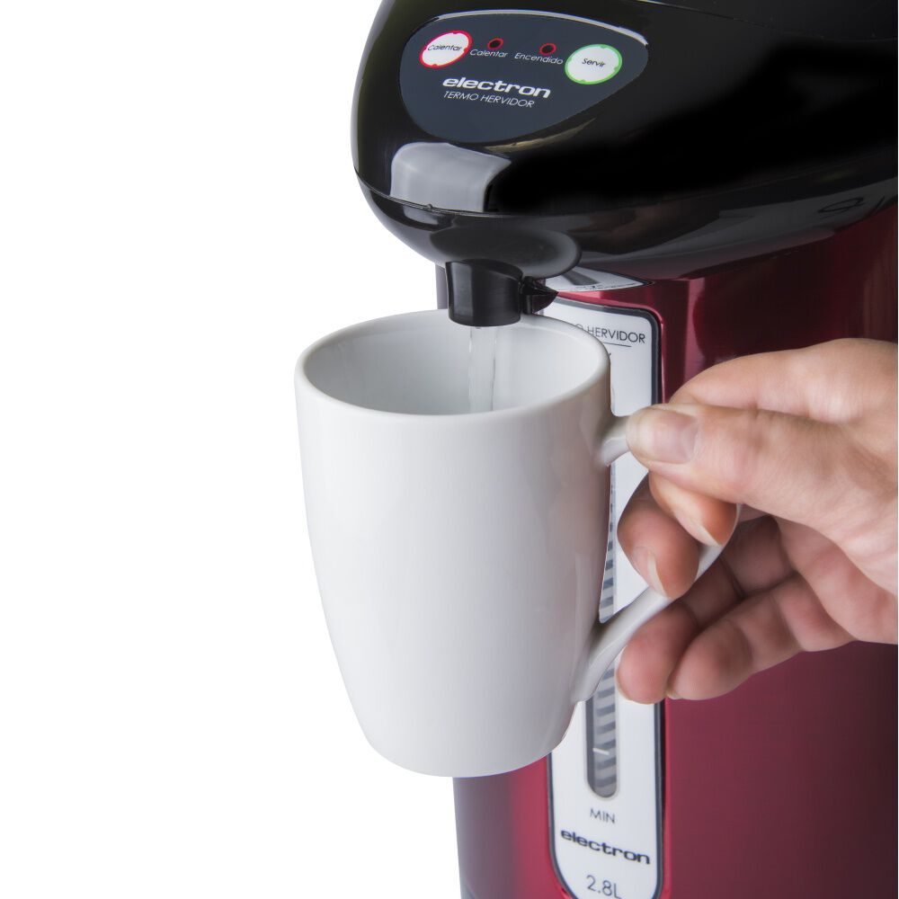 Electron Termo Hervidor El&eacute;ctrico / Rojo / 2.8 Litros image number 1.0