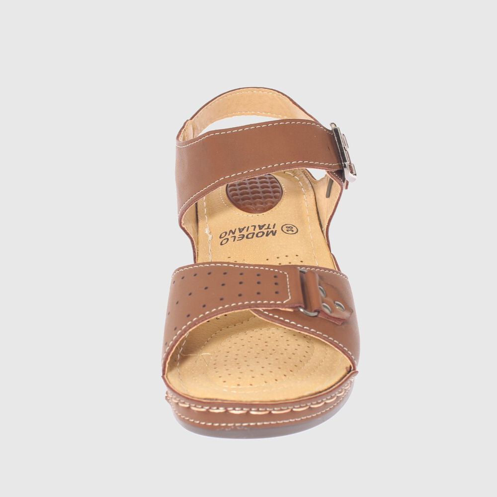 Sandalia Confort Caf&eacute; Modelo Italiano Art. 5ask73337brown image number 2.0