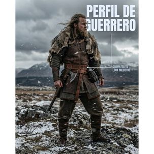 Cinturon Vikingo Medieval De Cuero Pu Accesorio Cosplay