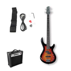 Bajo El&eacute;ctrico Fiddler Sunburst + Amplificador 20w