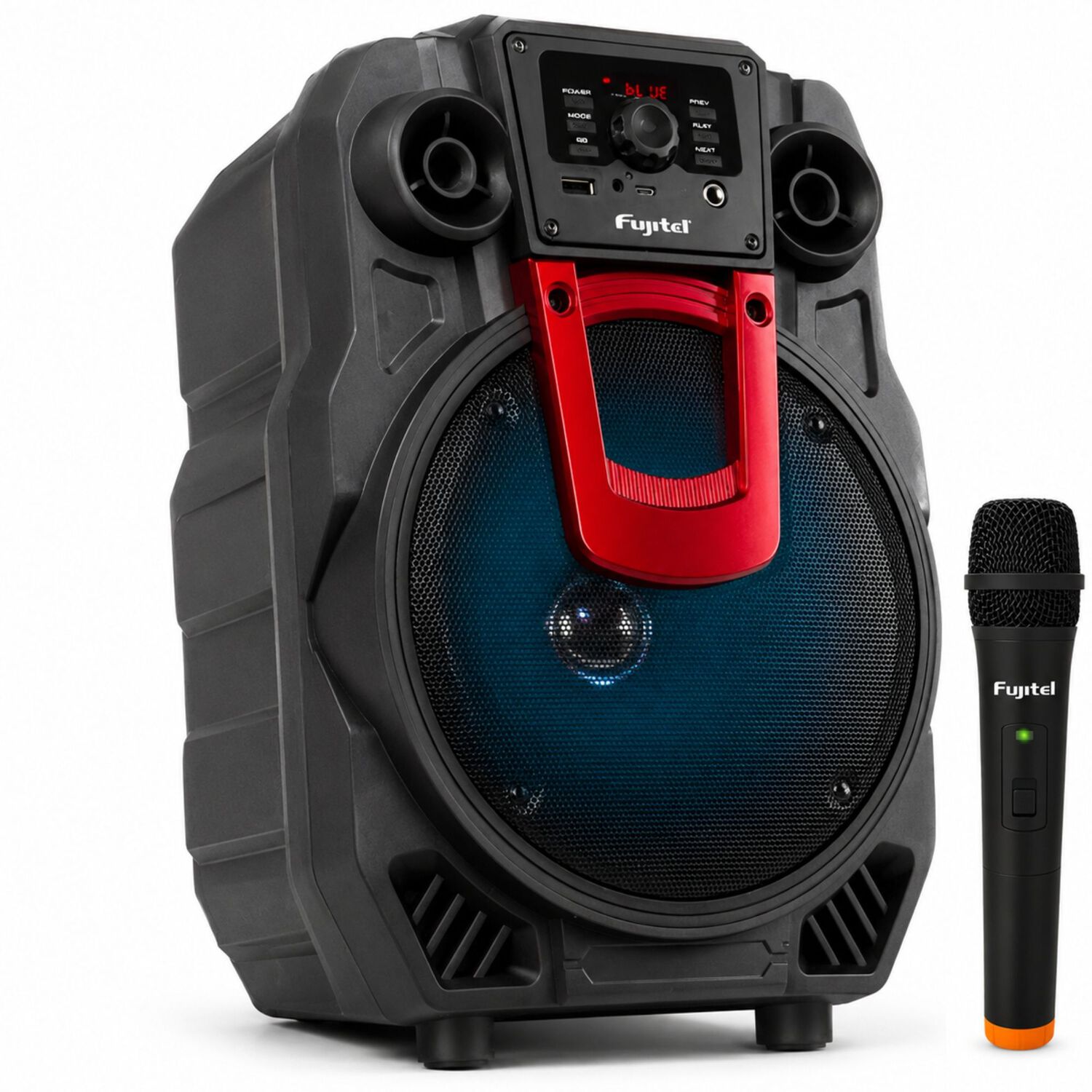 Parlante Karaoke Con Micr&oacute;fono Inal&aacute;mbrico Bt8l Recargable image number 4.0