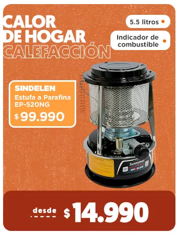 Calor de hogar Calefacción Desde $15.990