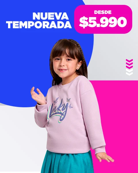 Vestuario	Nueva Temporada *Desde $5.990