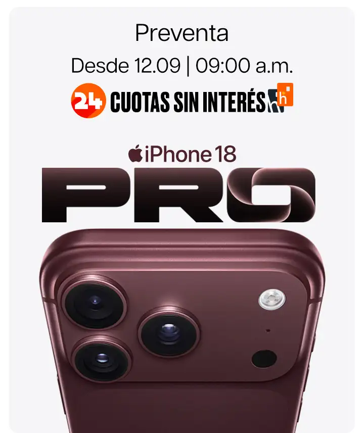 iPhone 18 Pro &mdash; Preventa desde 12.09, 24 cuotas sin inter&eacute;s