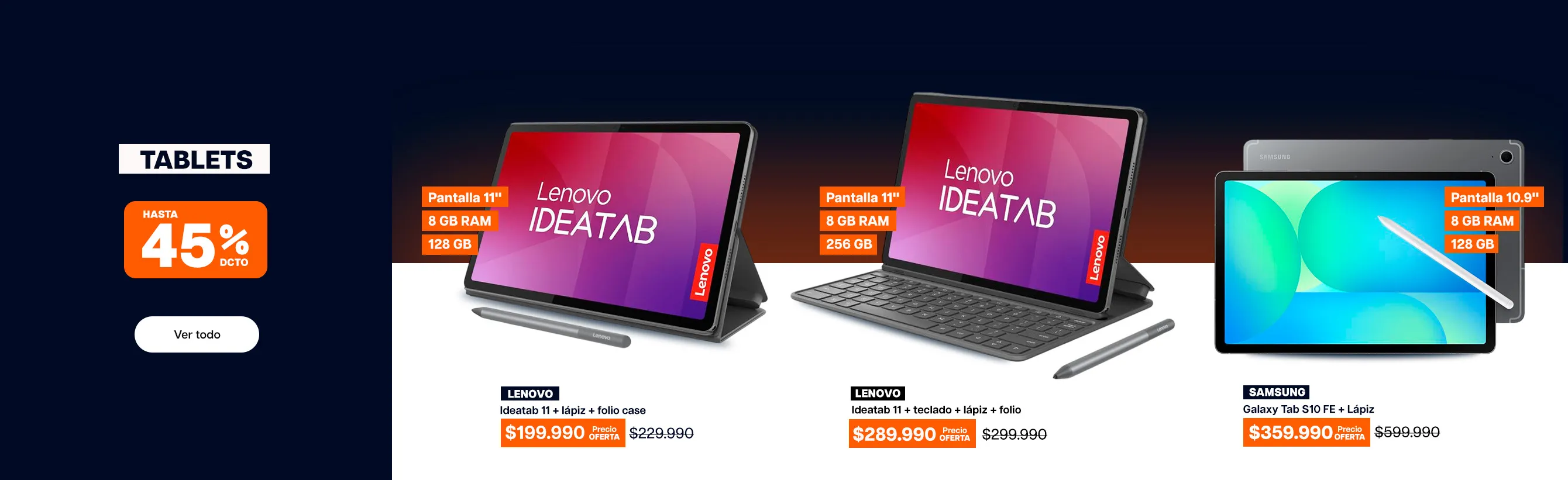 ofertas revancha - tablets
