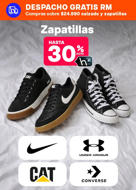 Zapatillas 30% Dcto con TH