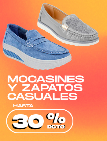 MOCASINES Y ZAPATOS CASUALES hasta 30% dcto