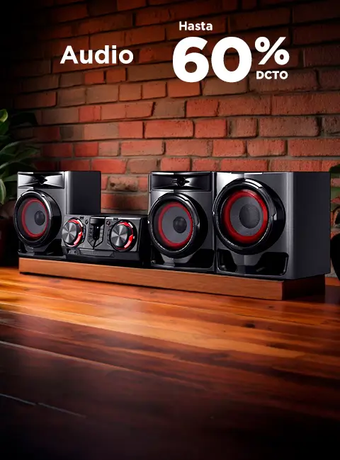 Audio	Hasta 60% dcto