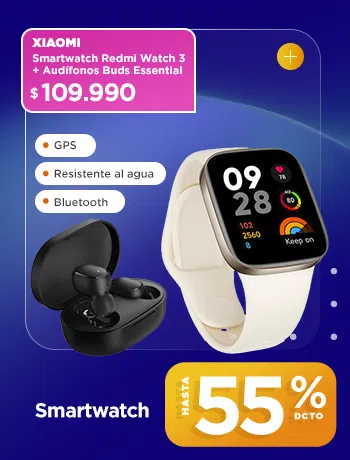 Smartwatch hasta 55% dcto