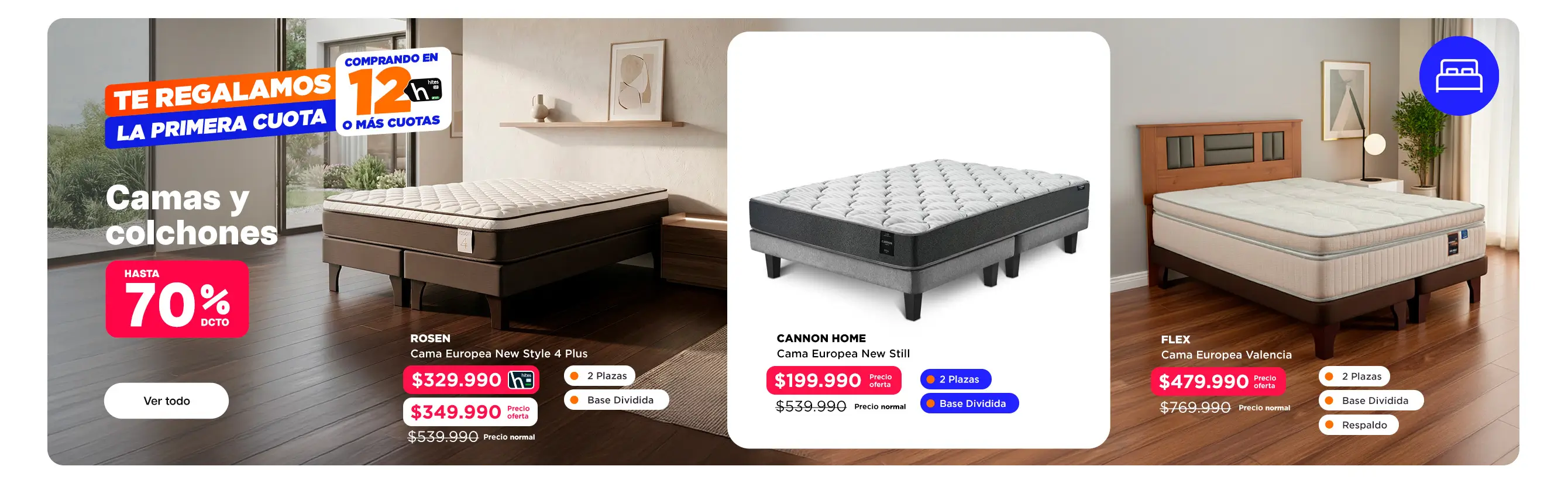 Camas y Colchones
