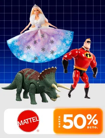 Mattel hasta 50%