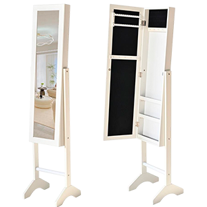 Espejo Joyero  Blanco / 153 Cm