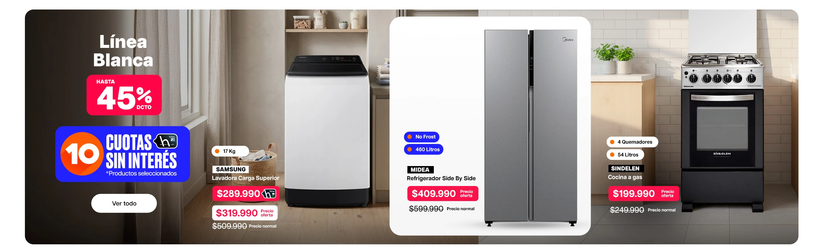Línea Blanca Hasta 50% dcto