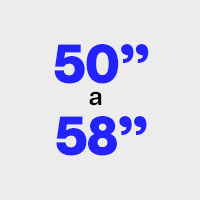 50" a 55"