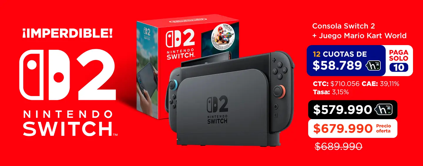 Imperdible Nintendo Switch 2