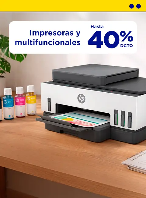 Impresoras y multifuncionales  Hasta 40% dcto