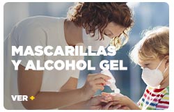 Mascarillas y Alcohol Gel en hites.com